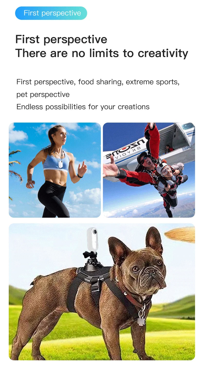 Wireless 4K Mini Body Cam Compact Helmet Bike Vlog Camera Sports Action Video Recorder Waterproof Tiny Wifi Camcorder Bicycle
