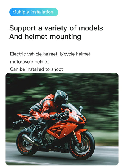 Wireless 4K Mini Body Cam Compact Helmet Bike Vlog Camera Sports Action Video Recorder Waterproof Tiny Wifi Camcorder Bicycle
